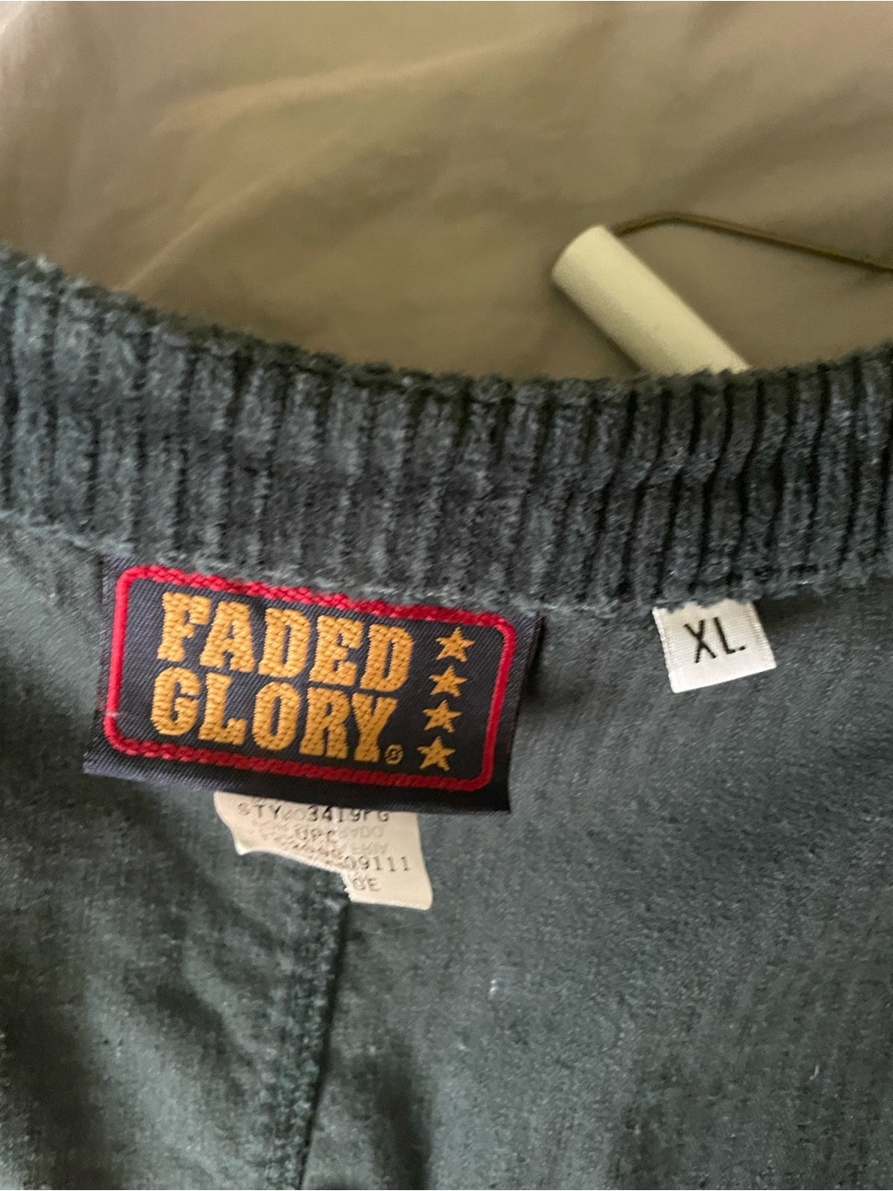 Faded Glory corduroy smock dress XL